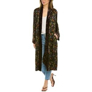 Johnny Was Workshop Label, Size L Long Silk kimono, Never Worn